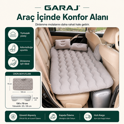 GARAJ™ |Şişme Araç İçi Yatak Seti