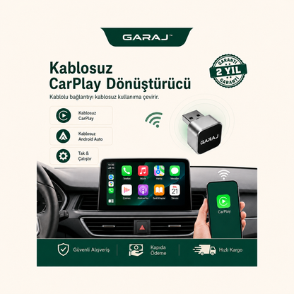 GARAJ™ | Kablosuz CarPlay