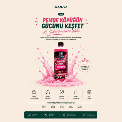 GARAJ™ Pembe Köpük Cilalı Oto Şampuanı