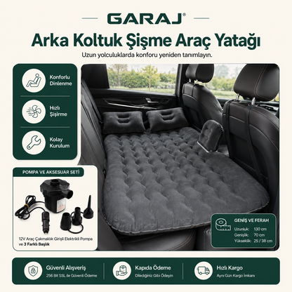 GARAJ™ |Şişme Araç İçi Yatak Seti